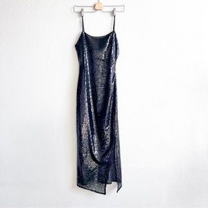 Open Edit Sequin Midi Slipdress XS